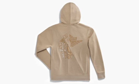 Travis Scott Cactus Jack x Jordan Pullover Hoodie Khaki/University Red | The Sortage