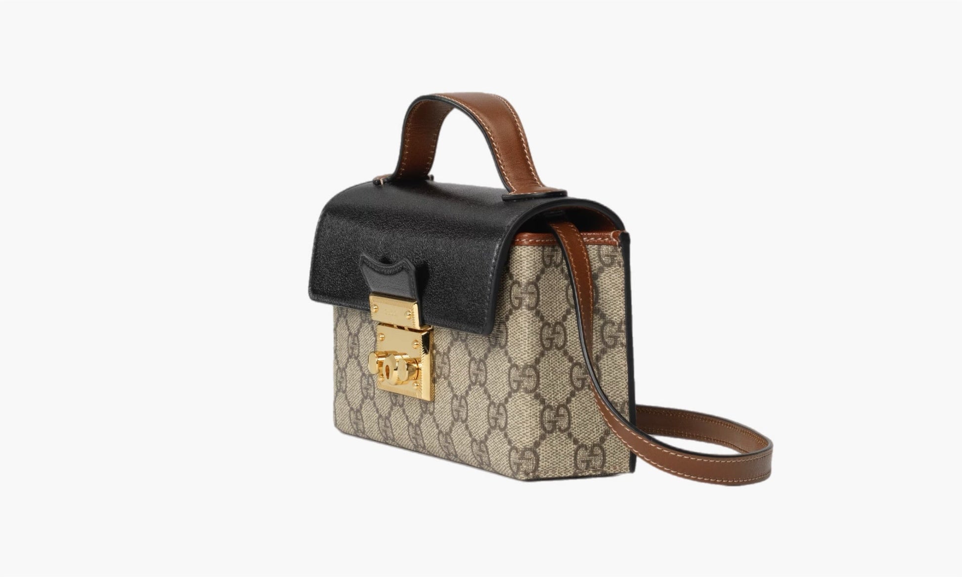 Gucci Padlock GG MINI Bag Beige/Ebony | The Sortage