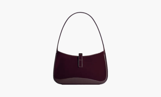 Saint Laurent Le 5 À 7 Mini Patent Leather Shoulder Bag Brown