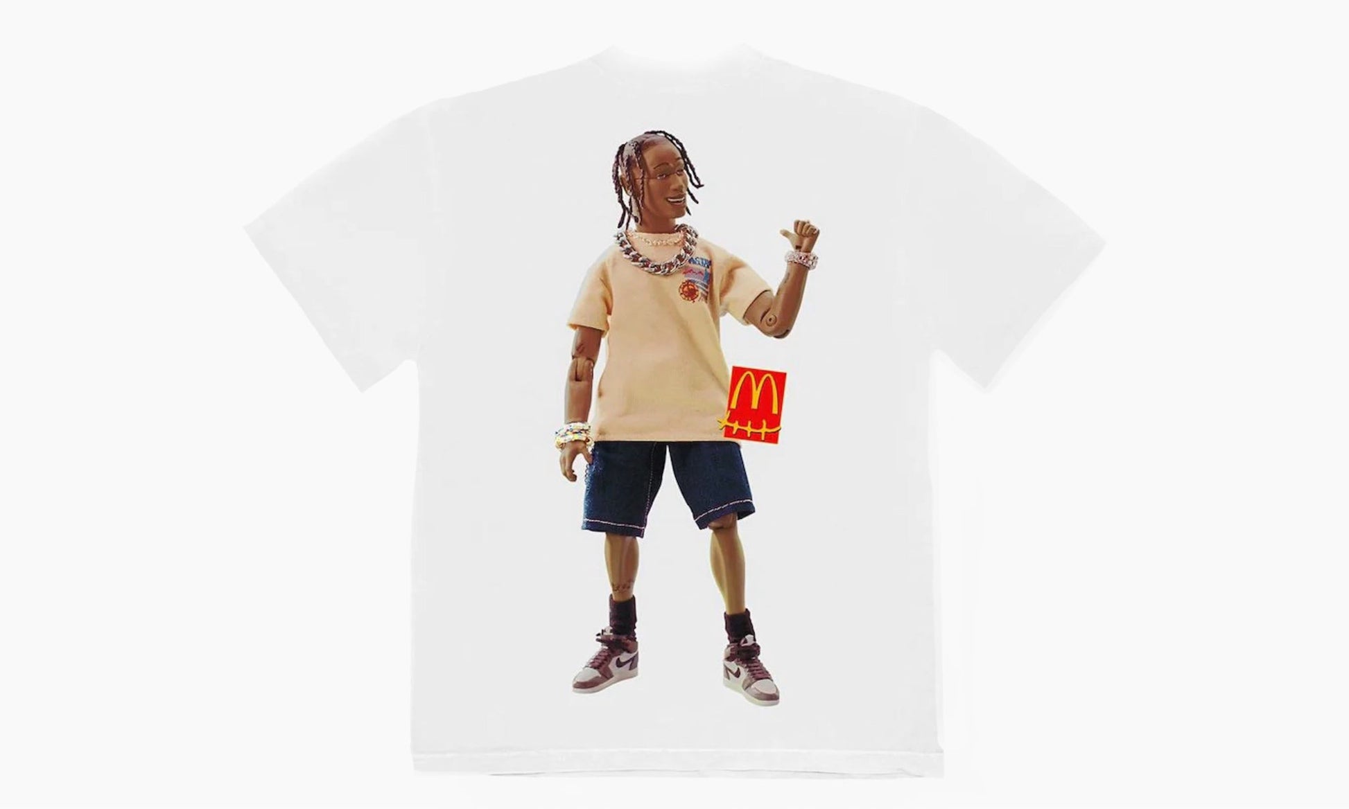 Travis Scott x McDonald's Action Figure Series T-shirt White | The Sortage