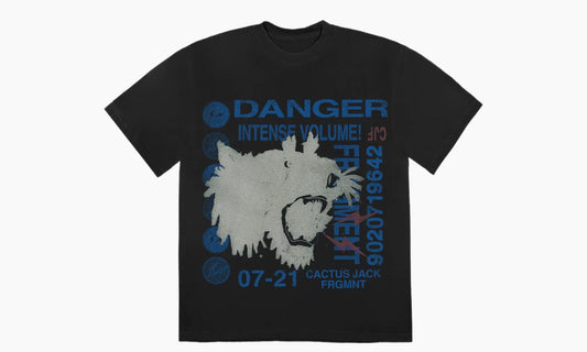 Travis Scott Cactus Jack For Fragment Danger Tee Washed Black | The Sortage