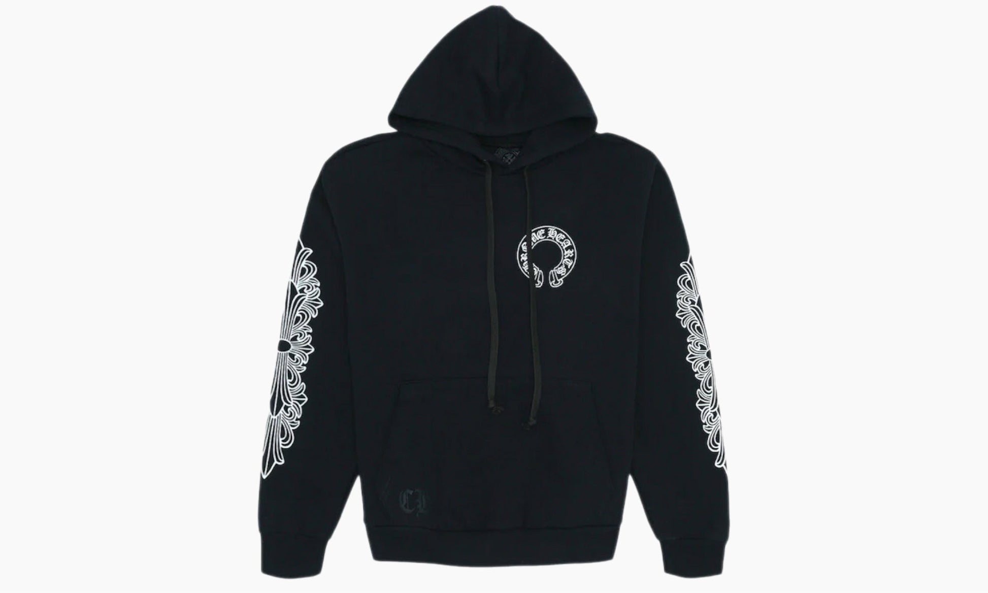 Chrome Hearts Horse Shoe Floral Hoodie Black | The Sortage