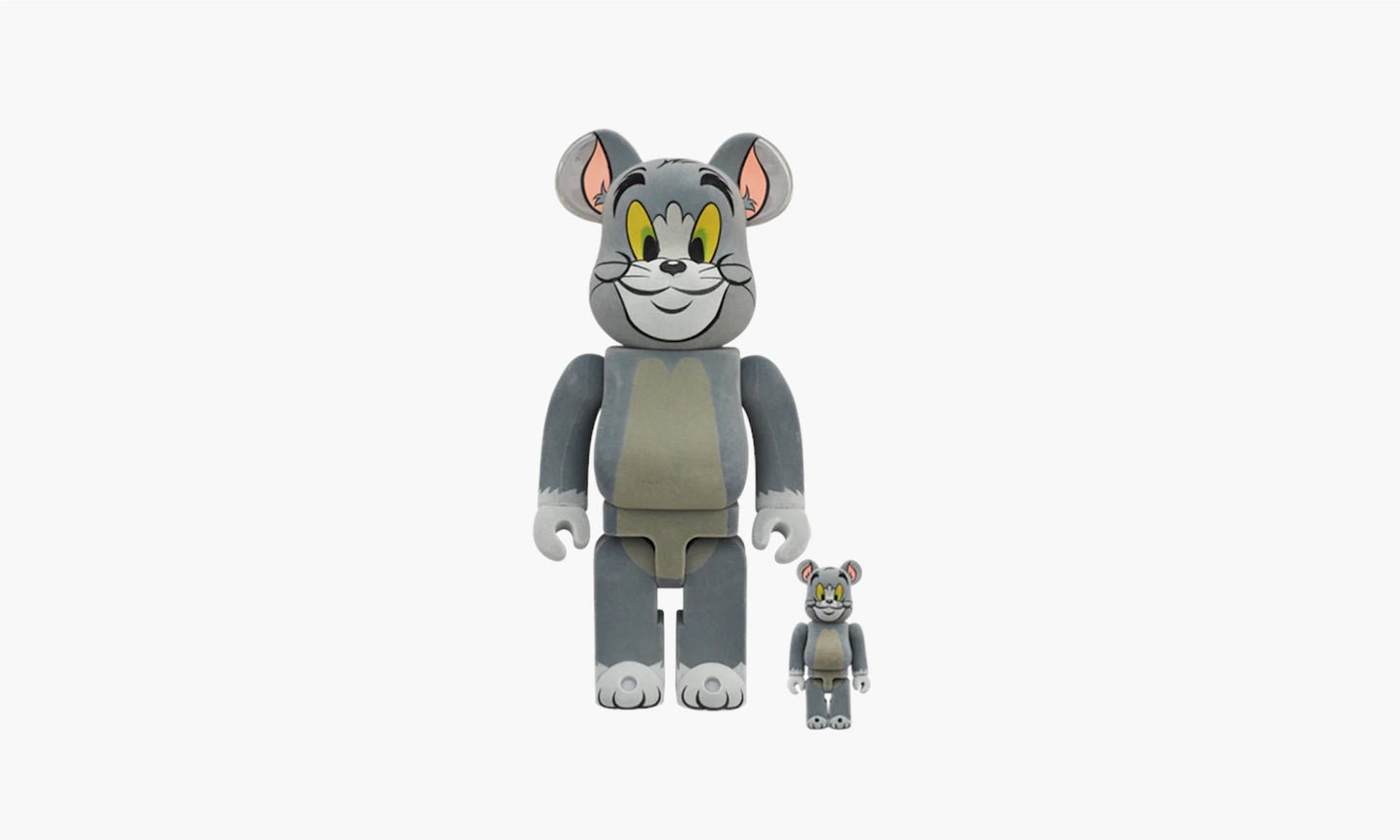 Bearbrick Tom and Jerry: Tom Flocky 100% & 400% Set | The Sortage