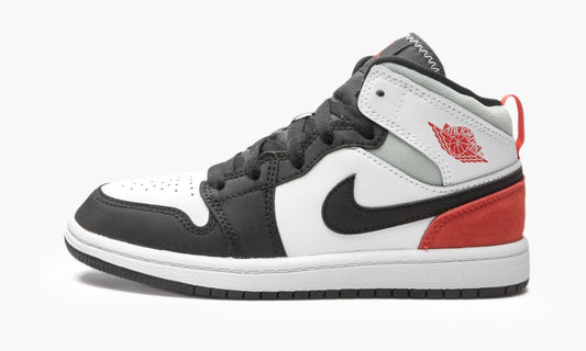 Air Jordan 1 Mid SE PS White Black Red Spruce - BQ6932 100 | The Sortage