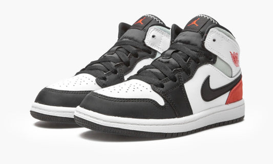 Air Jordan 1 Mid SE PS White Black Red Spruce - BQ6932 100 | The Sortage