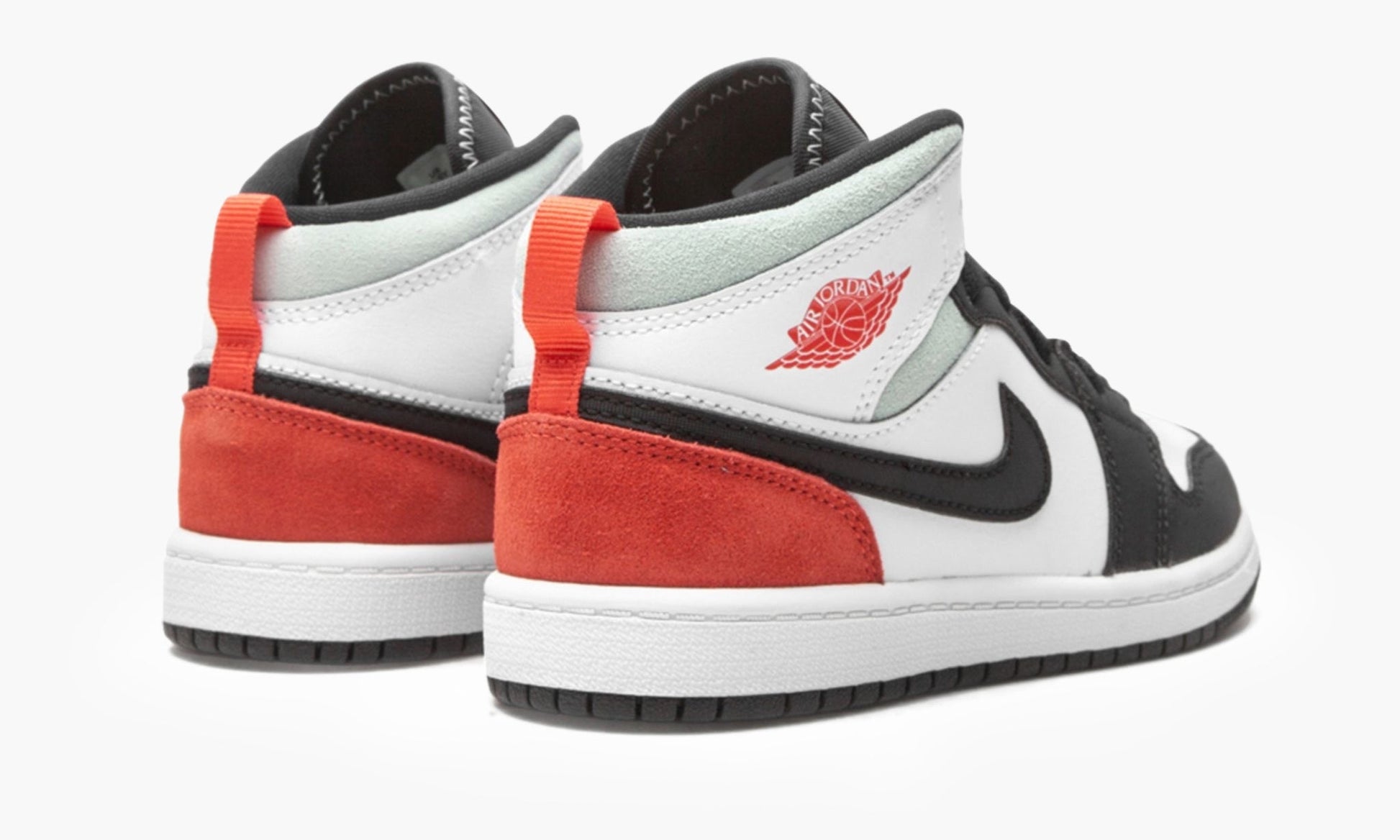Air Jordan 1 Mid SE PS White Black Red Spruce - BQ6932 100 | The Sortage