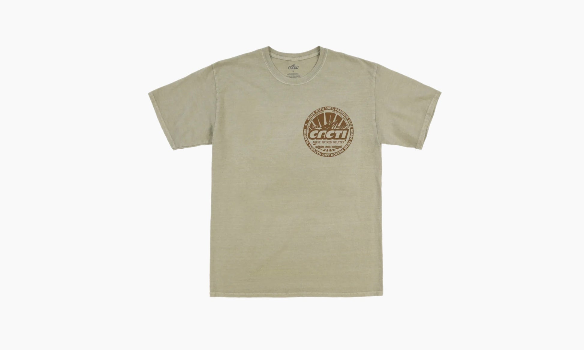 Travis Scott Cacti Painted Sign Tee Tee Olive | The Sortage