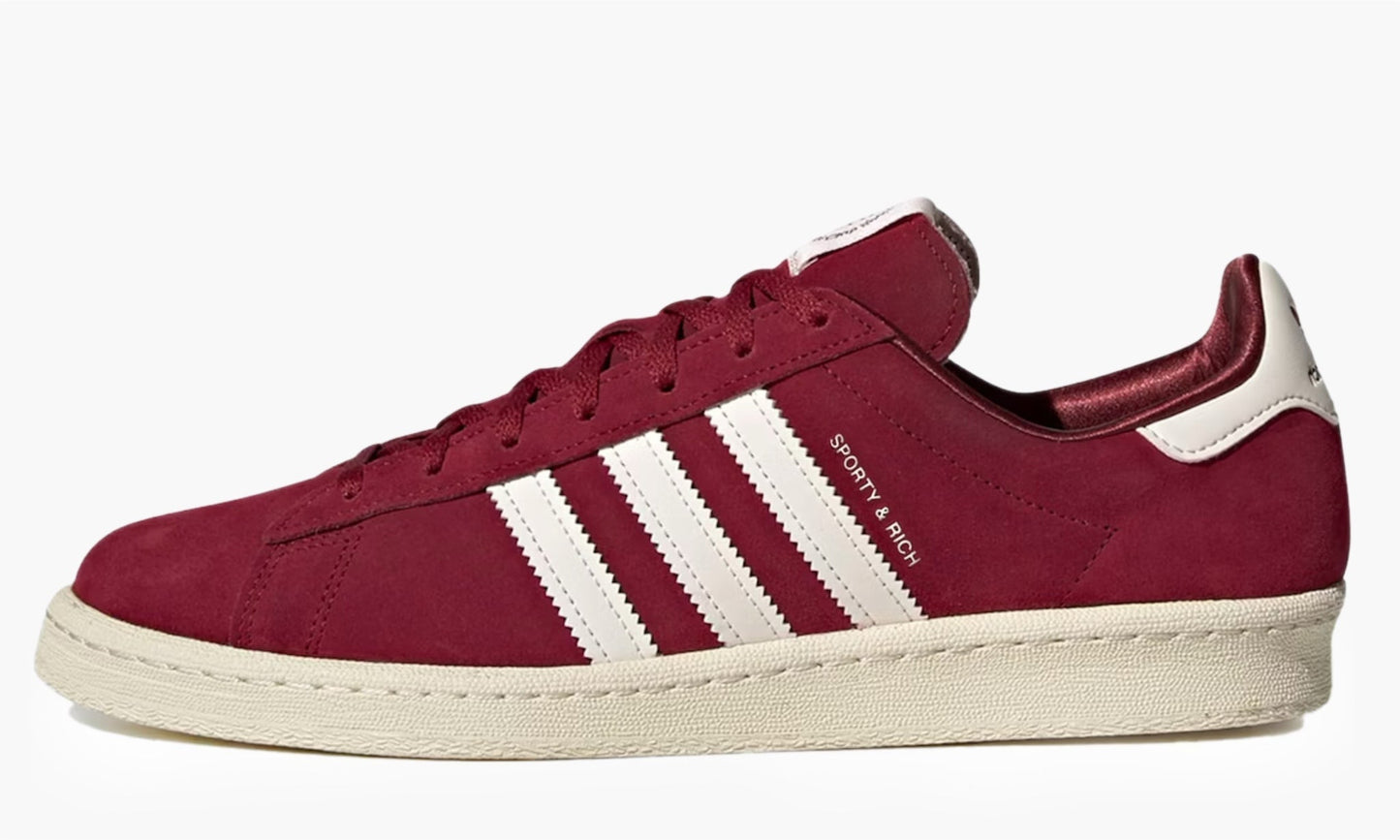 Adidas Campus 80s Sporty & Rich Merlot Cream - HQ6074 | The Sortage