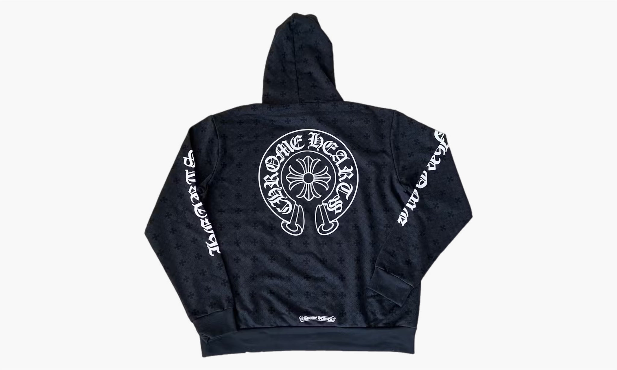 Chrome Hearts Zip Up Hoodie Plus Cross Allover Print
