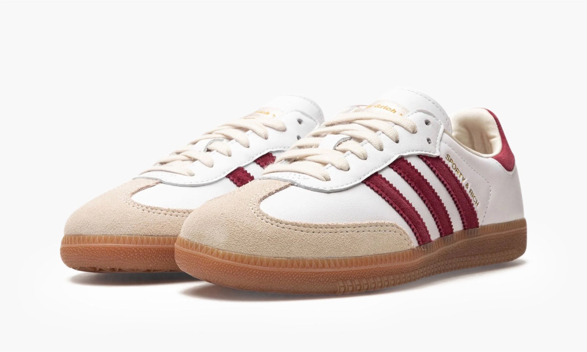 Adidas Samba OG Sporty & Rich White Collegiate Burgundy -  IF5660 | The Sortage