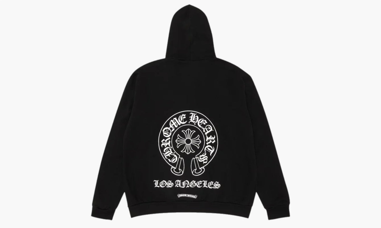 Chrome Hearts Horseshoe Logo Los Angeles Exclusive Hoodie Black | The Sortage