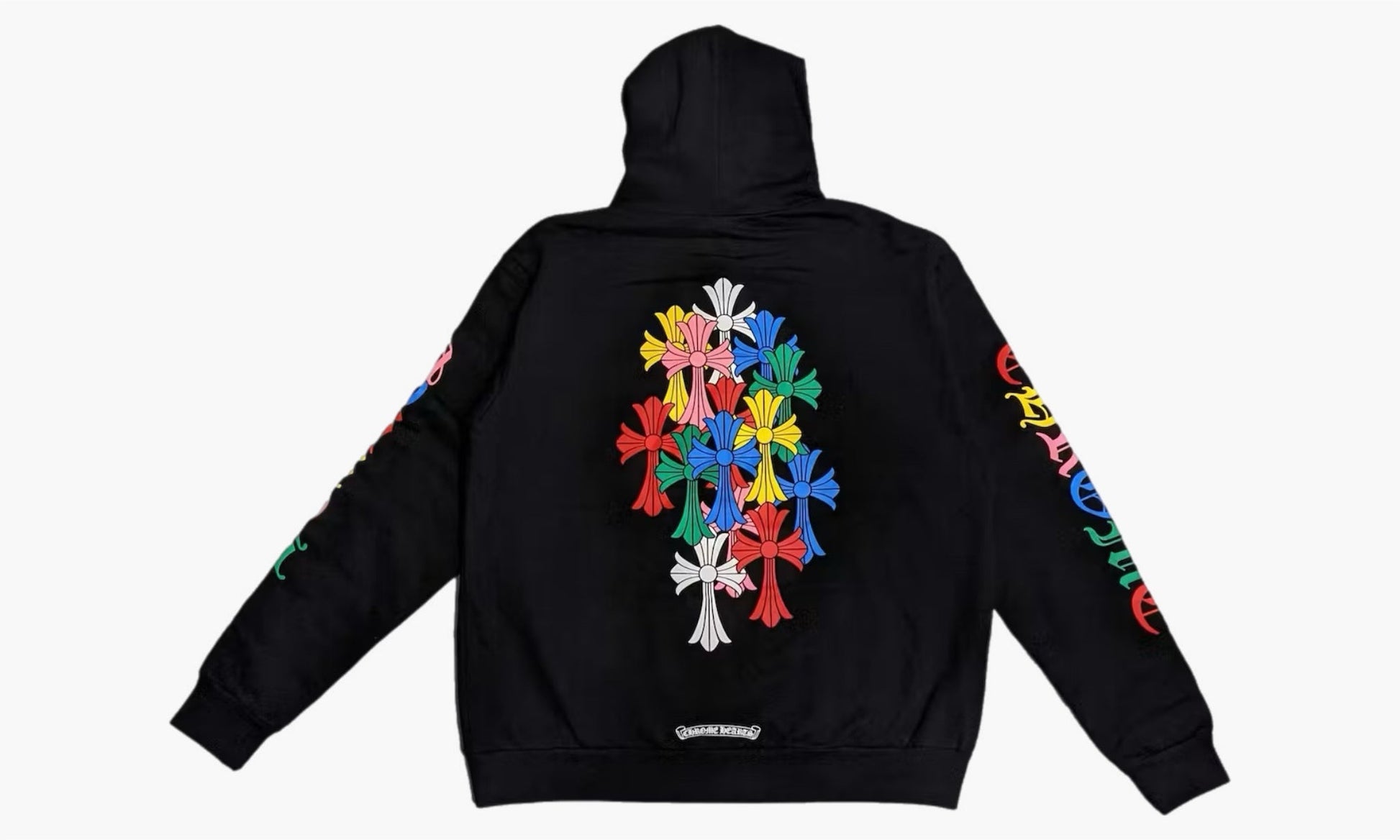 Chrome Hearts Multi Color Cross Cemetery Zip Up Hoodie Black | The Sortage