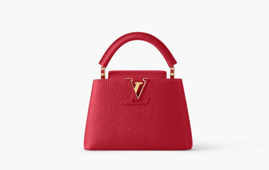 Louis Vuitton Capucines MINI Taurillion Leather Scarlet | The Sortage