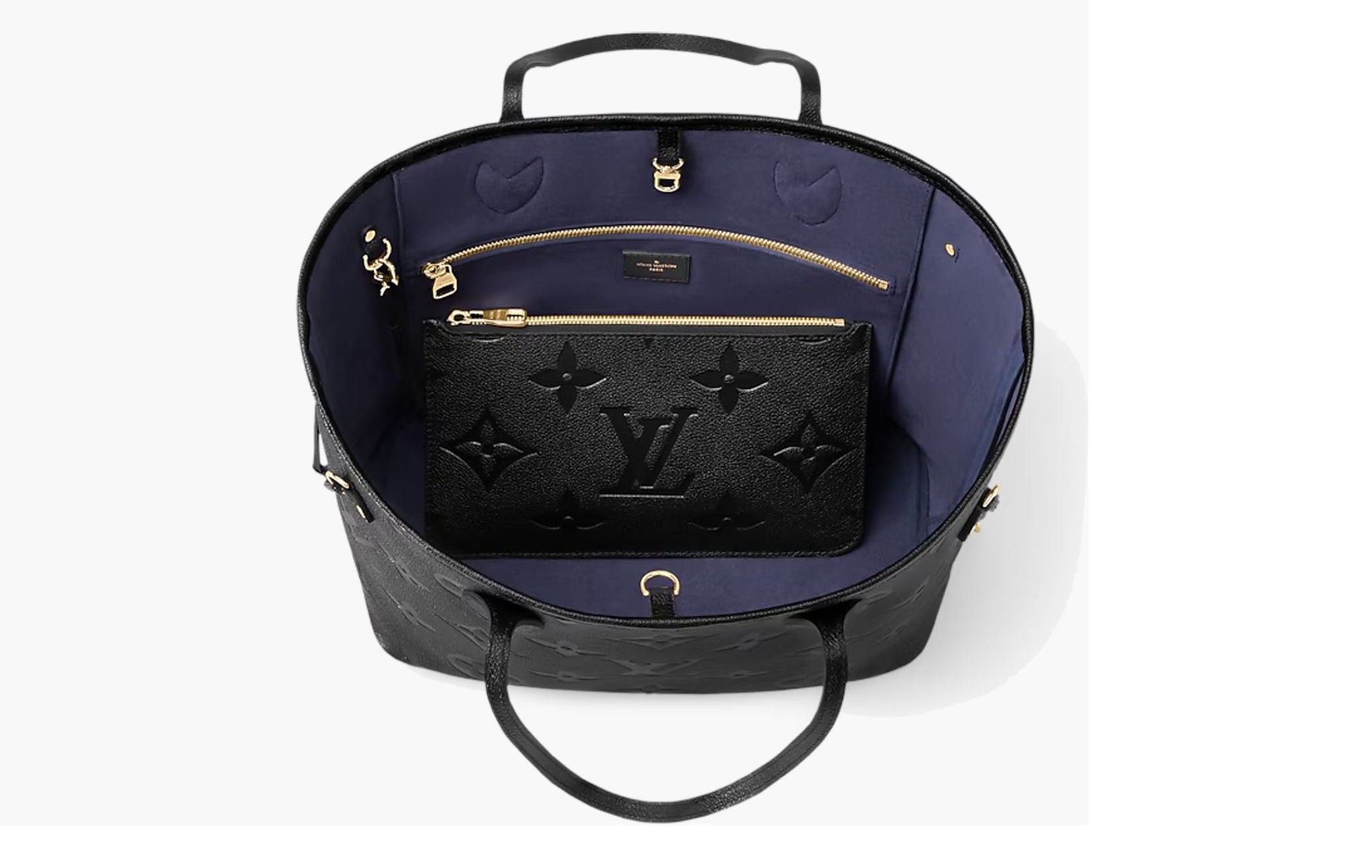 Louis Vuitton Neverfull MM Pelle Monogram Empreinte Black | The Sortage