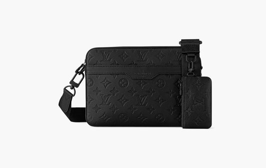 Louis Vuitton Trio Messenger Monogram Shadow Leather Black | The Sortage