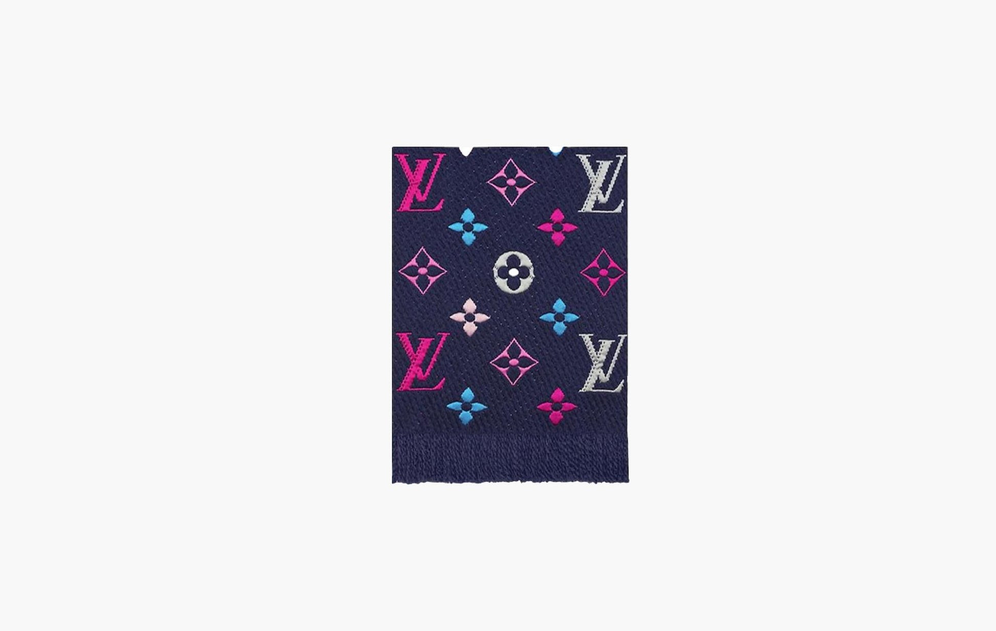 Louis Vuitton Monogram Wool Stole Navy | The Sortage