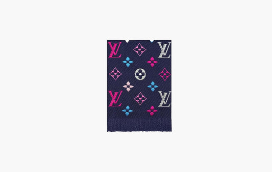 Louis Vuitton Monogram Wool Stole Navy | The Sortage