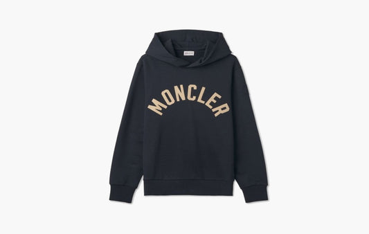 Moncler Appliqué Hoodie Navy | The Sortage
