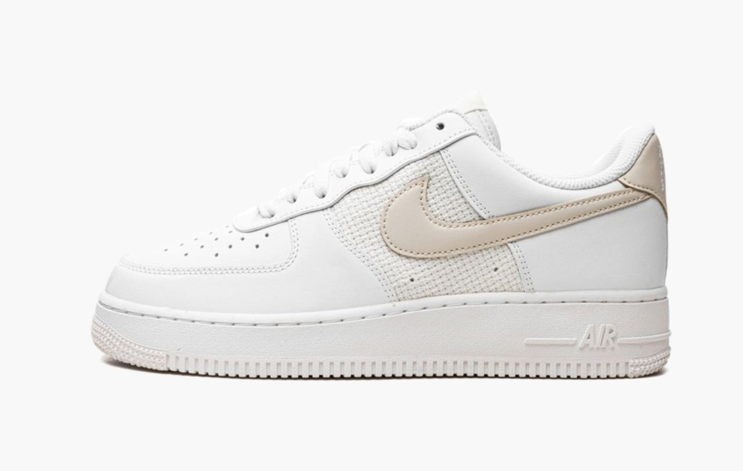 Nike Air Force 1 Low Essential WMNS Cross Stitch Summit White Fossil - DJ9945 100 | Sortage