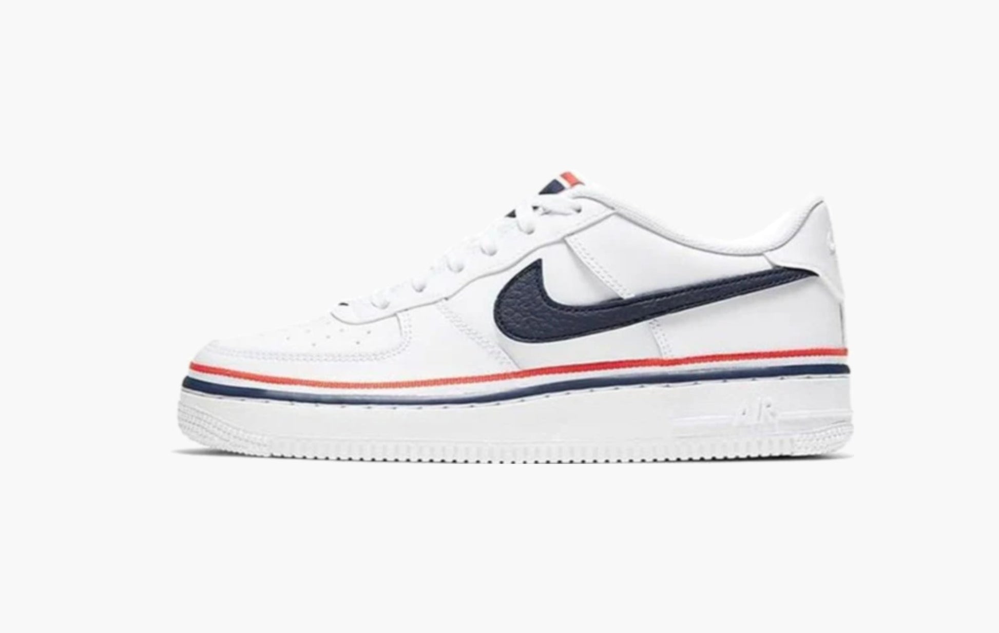 Nike Air Force 1 Low LV8 GS Ribbon White Blue - CW0984 100 | Sortage.