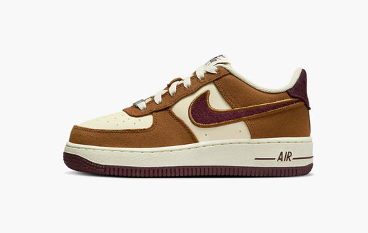 Nike Air Force 1 Low Light British Tan Burgundy Crush (GS)- FN4731 200 | Sortage