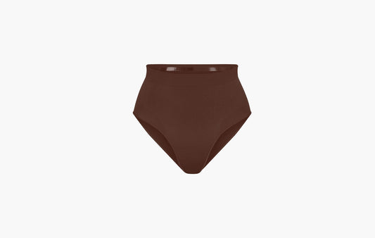 Skims Seamless Sculpt Mid Waist Brief Cocoa | Sortage.