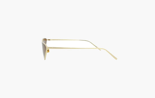 Yves Saint Laurent Cat Eye Sunglasses Gold Brown | Sortage.