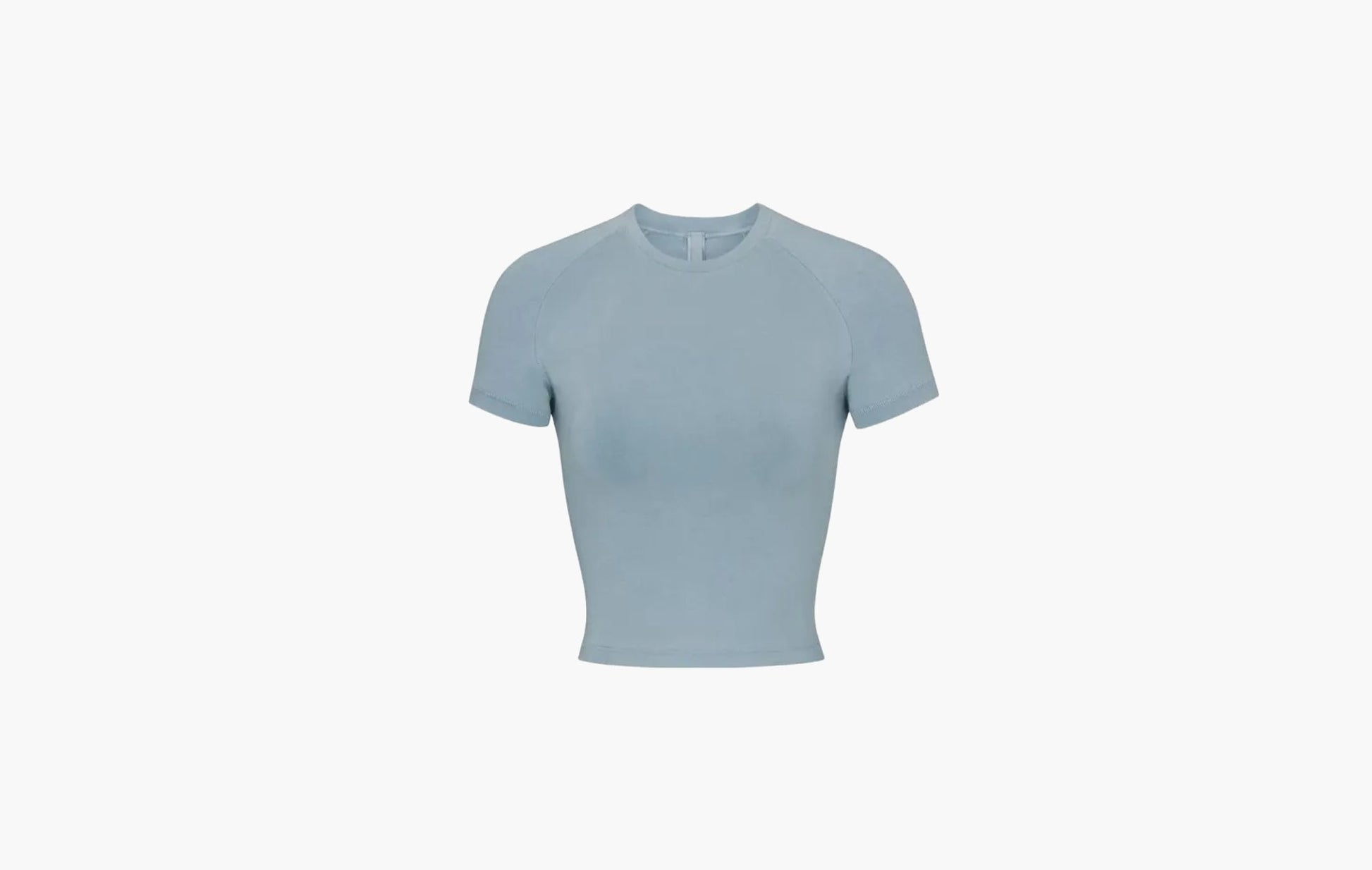 Skims New Vintage Cropped Raglan T-Shirt Denim | Sortage.
