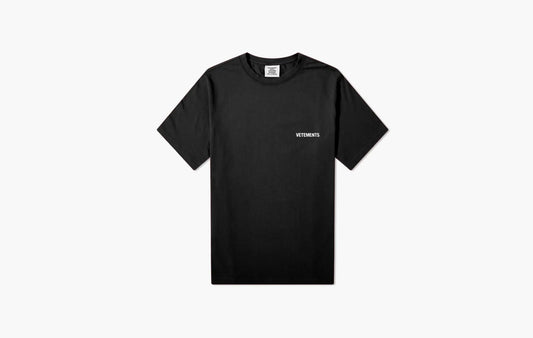 Vetements Logo Front Back T-Shirt Black | The Sortage