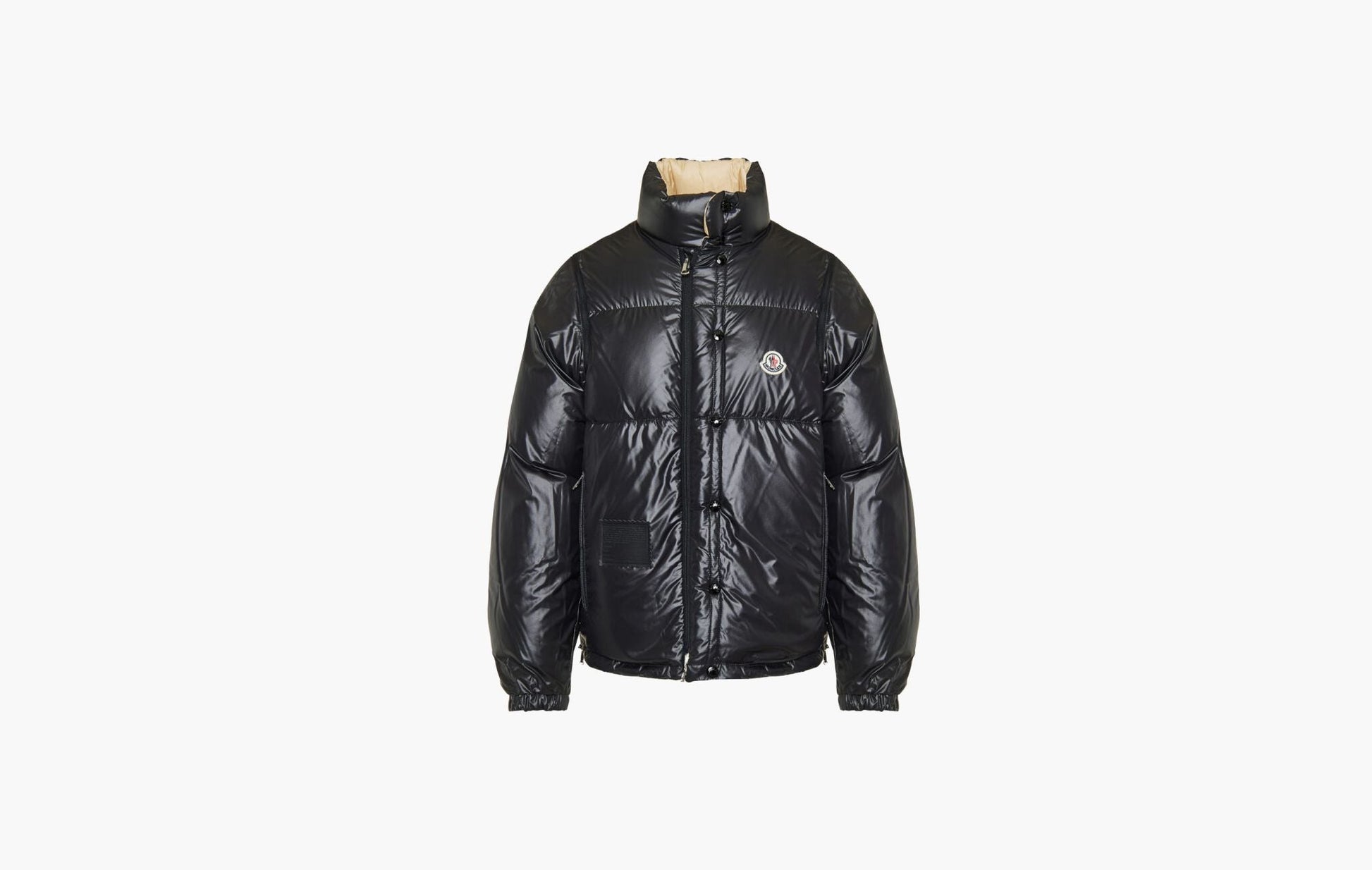 Moncler Verone Reversible Short Down Jacket Sand Beige | Sortage.