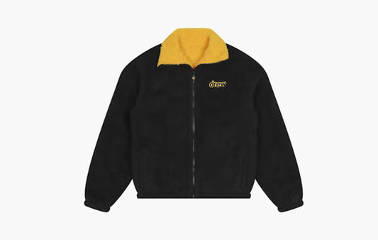 Reversible Zip Up Jacket "Black/Golden Yellow"