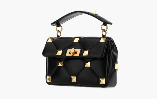 Valentino Roman Stud Handbag Black | The Sortage