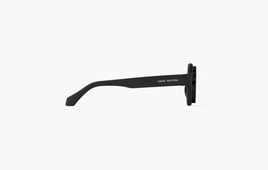 Louis Vuitton LV Super Vision Round Sunglasses Deep Black | The Sortage