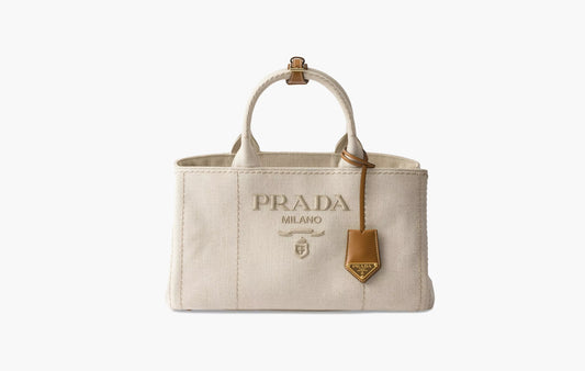Large Linen Blend Handbag "Natural"
