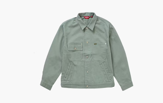 Denim Chore Trucker Jacket "Mint"