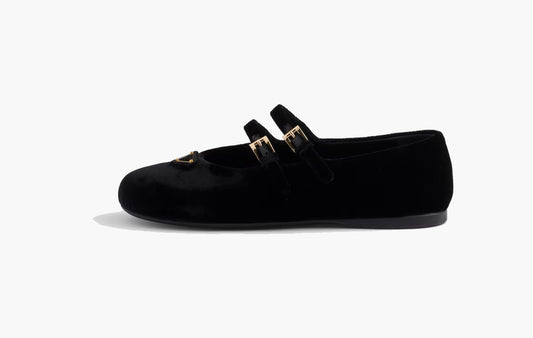 Velvet Ballerinas Cupro Viscose "Black"