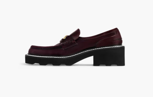 LV Beaubourg Loafer "Glazed Calf Leather Bordeaux Red"