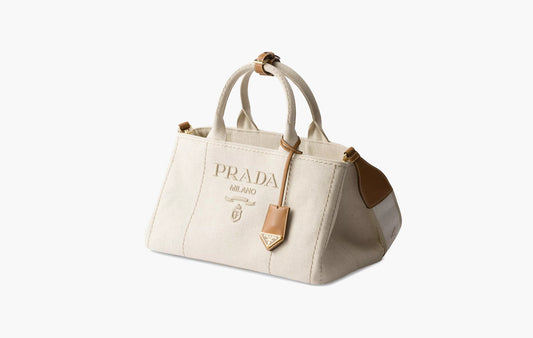 Large Linen Blend Handbag "Natural"