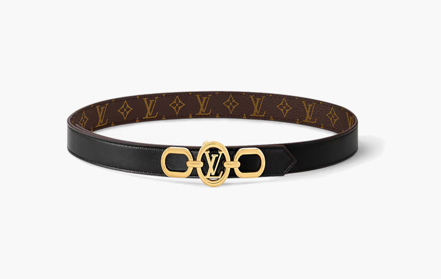 LV Circle Prime 20MM Reversible Belt "Black Noir"