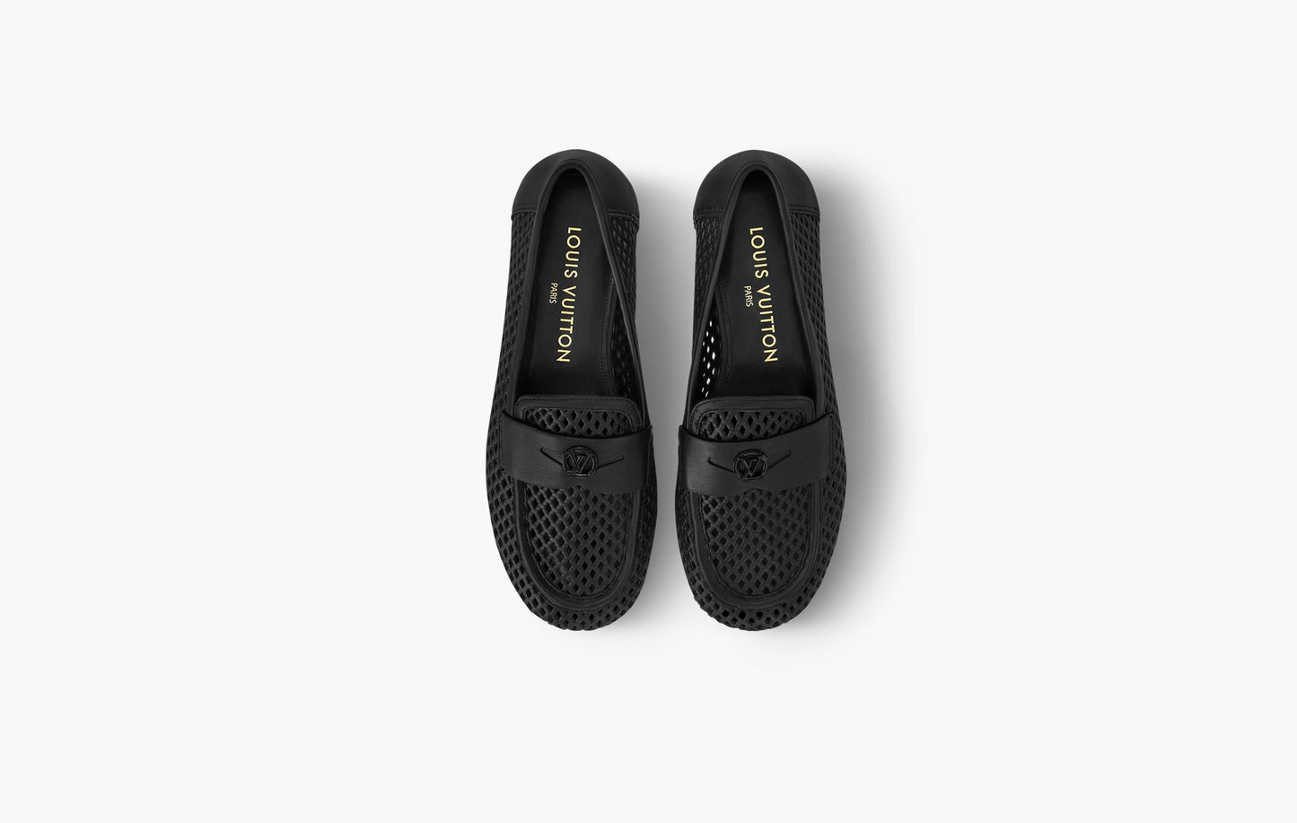 Soho Flat Loafer Perforated Сalf Leather "Black"