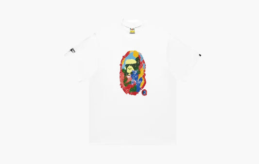 BAPE x KidSuper Painting Ape Head Tee "White"