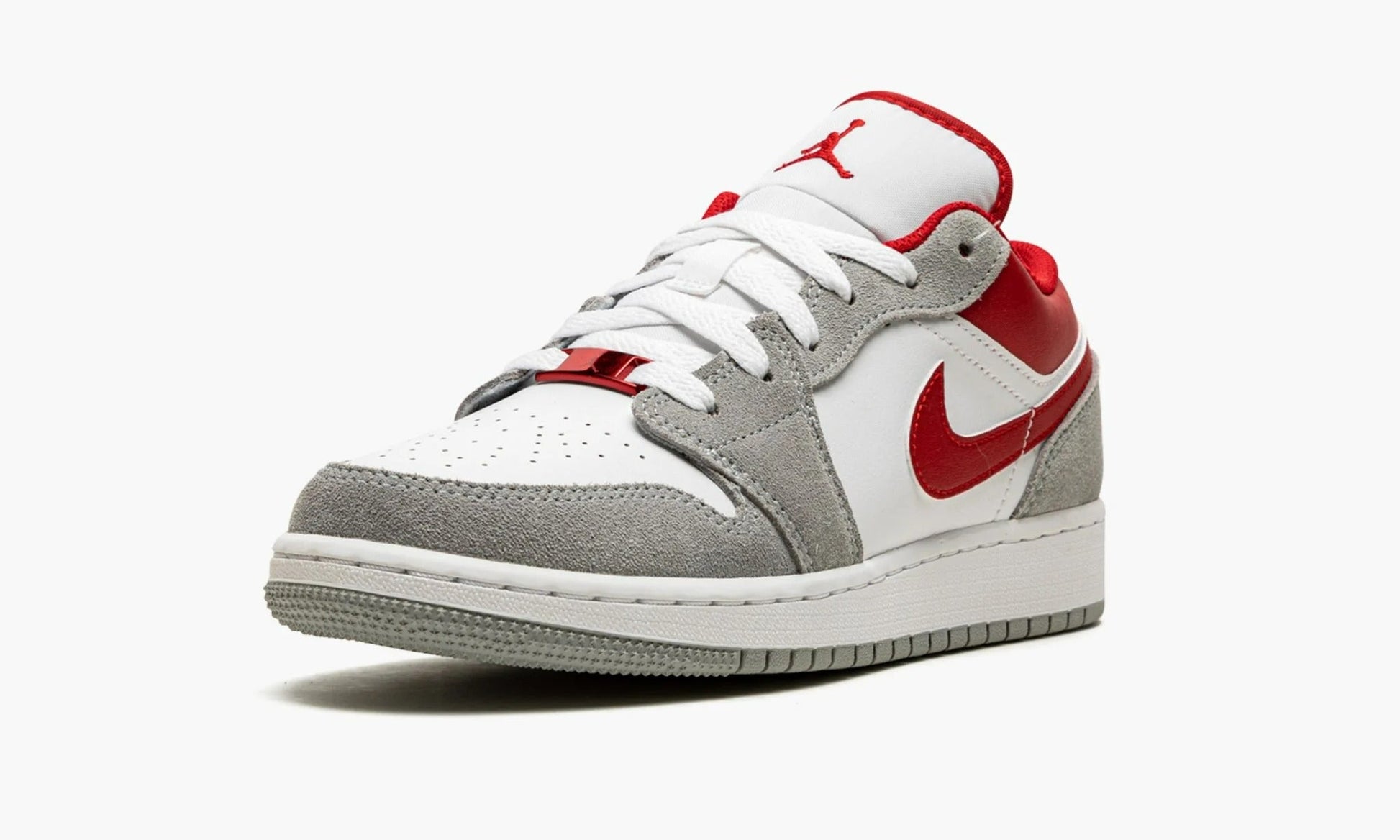 Air Jordan 1 Low SE GS Smoke Grey Gym Red - DM0589 016