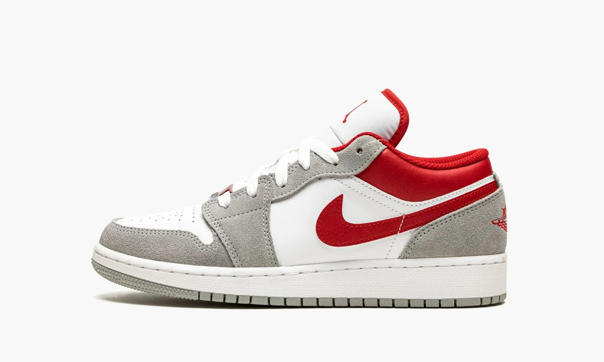 Air Jordan 1 Low SE GS Smoke Grey Gym Red - DM0589 016