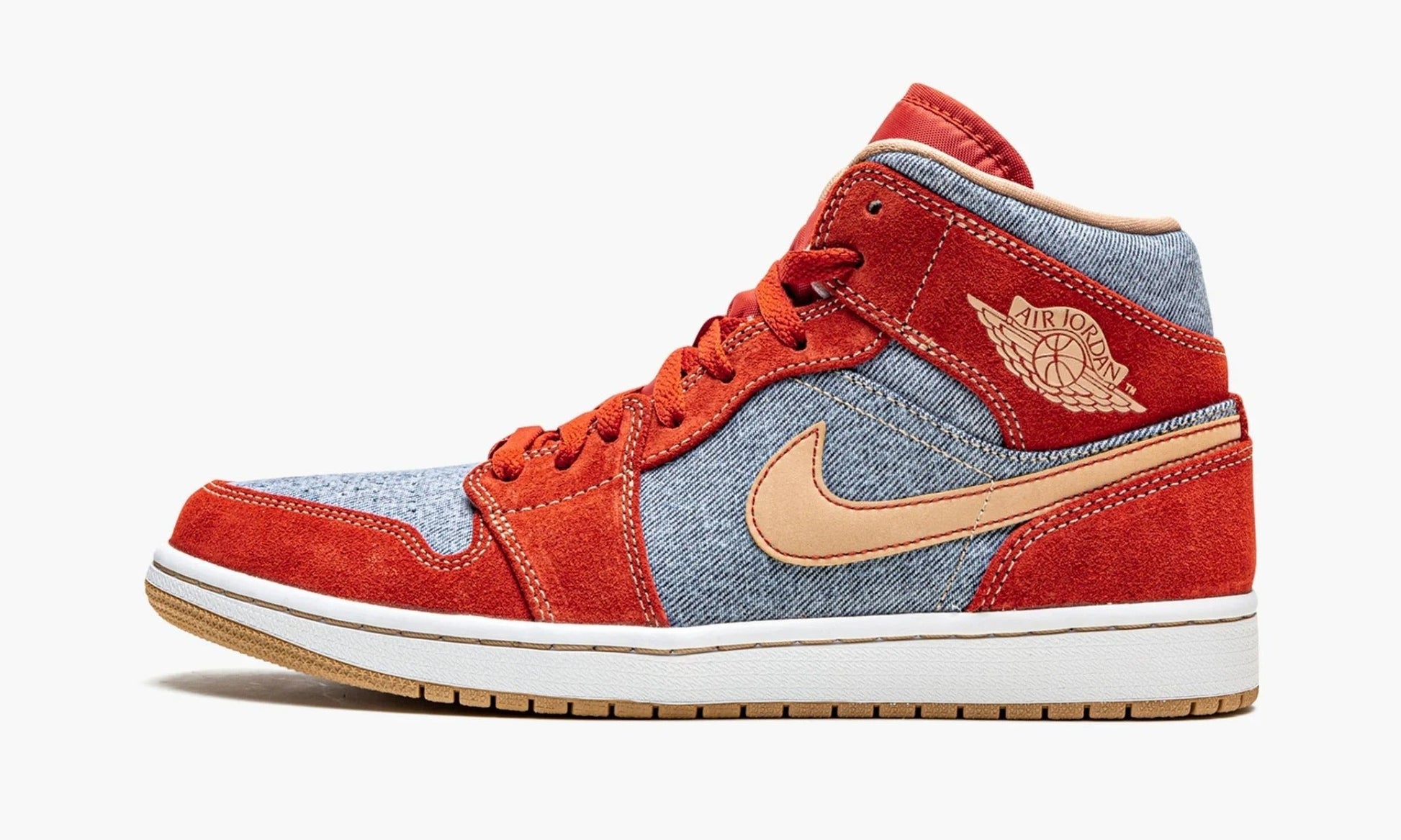 Air Jordan 1 Mid Denim Red - DM4352 600 | The Sortage