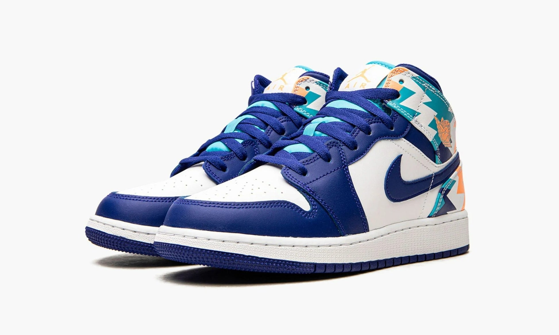 Air Jordan 1 Mid GS Geometric Print - 555112 105 | The Sortage