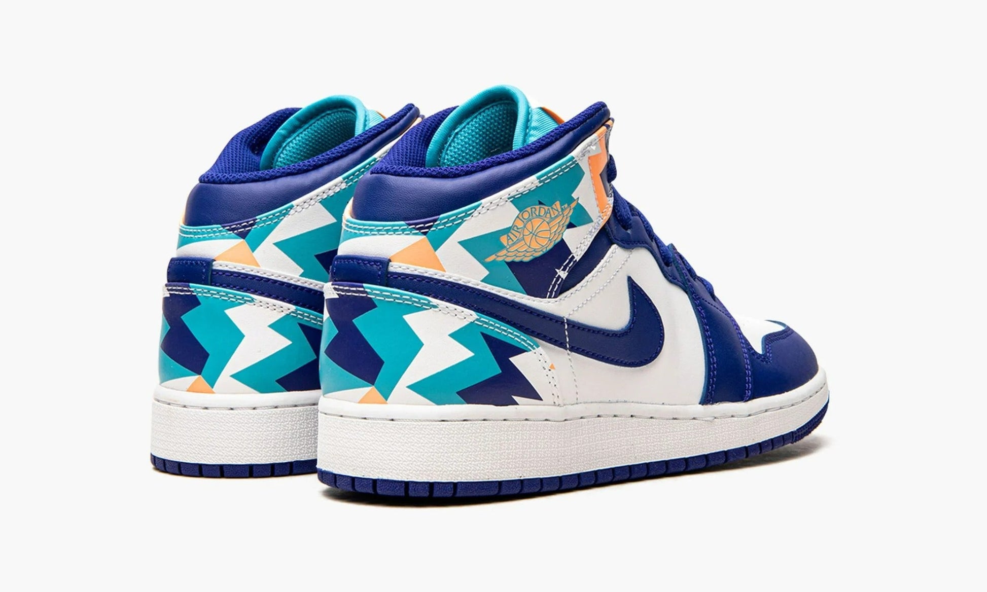 Air Jordan 1 Mid GS Geometric Print - 555112 105 | The Sortage