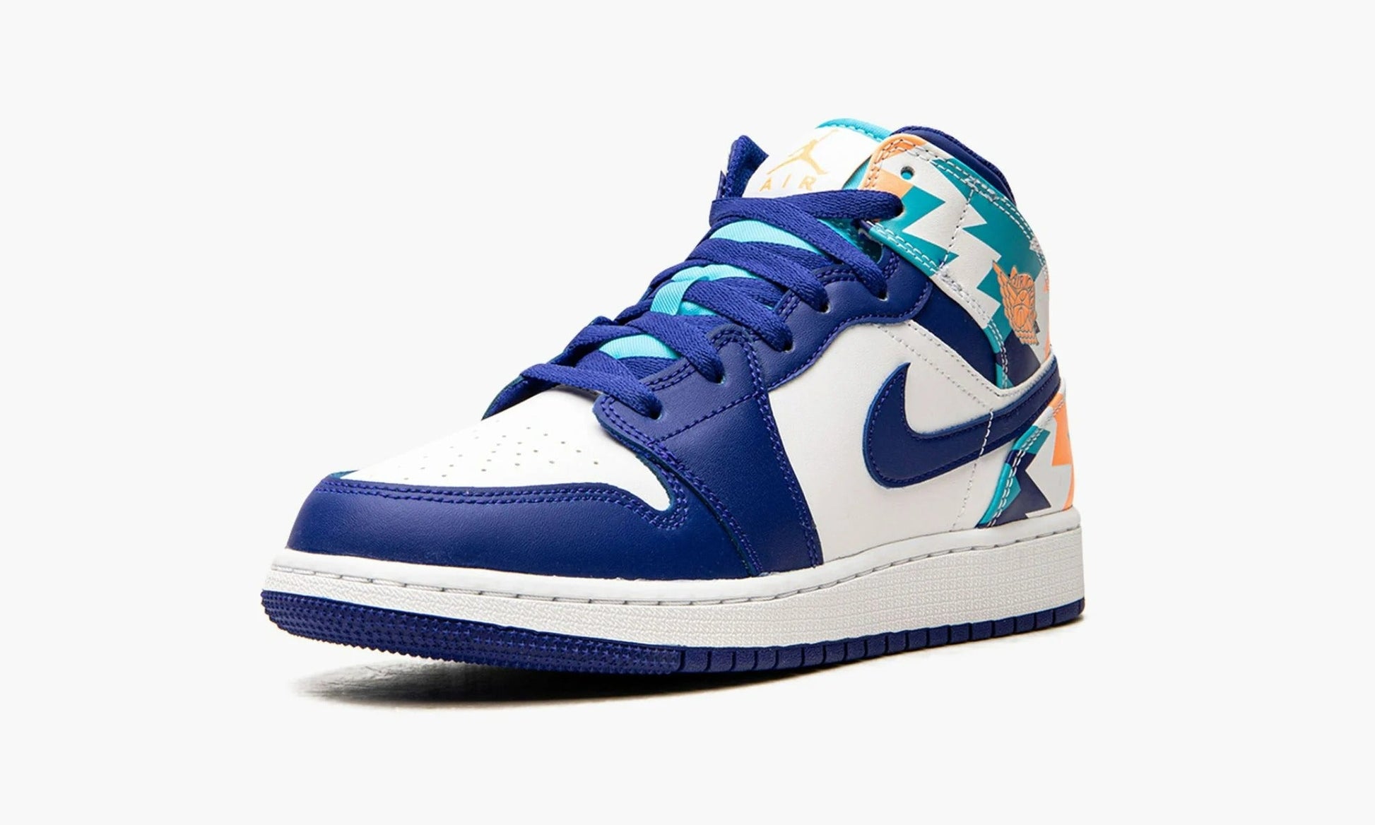 Air Jordan 1 Mid GS Geometric Print - 555112 105 | The Sortage