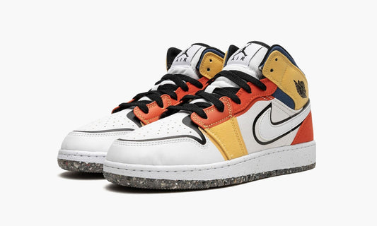Air Jordan 1 Mid GS Multi-Color Canvas - DV1316 100 | The Sortage