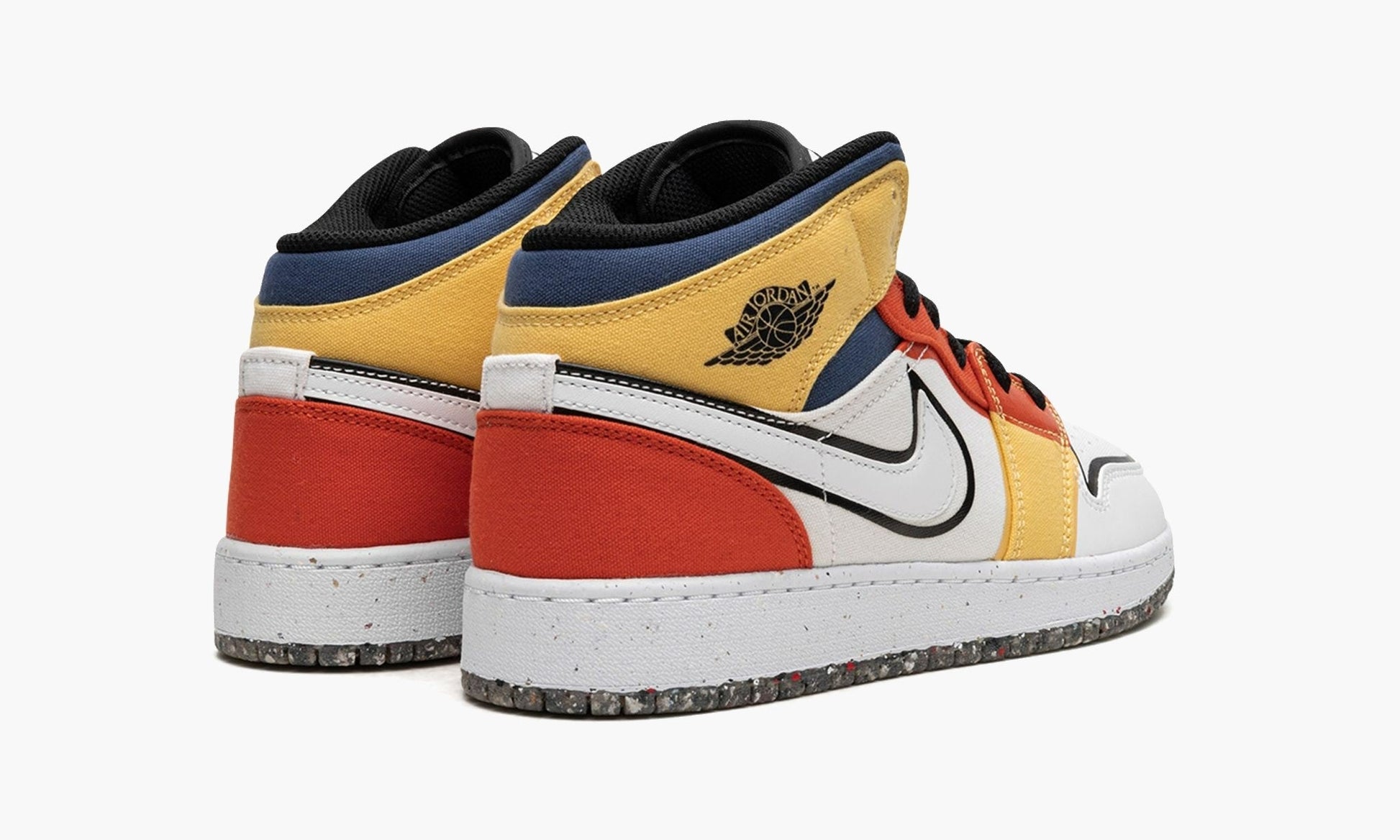 Air Jordan 1 Mid GS Multi-Color Canvas - DV1316 100 | The Sortage