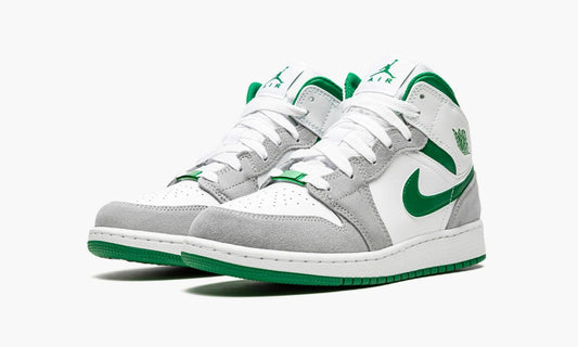Air Jordan 1 Mid SE GS White Pine Green Smoke Grey - DC7248 103